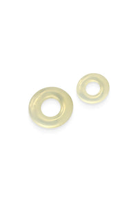 Thumbnail for NS Novelties - Fantasia - Double Stack Cock Rings - 2pk - Amber Yellow