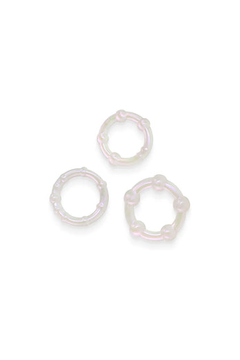 NS Novelties - Fantasia - Intensity Cock Rings - 3pk - Pearl - Stag Shop