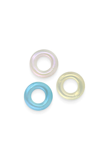 NS Novelties - Fantasia - Stamina Cock Rings - 3pk - Multicolor - Stag Shop