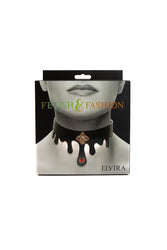 NS Novelties - Fetish & Fashion - Elvira Collar - Black/Gold - Stag Shop