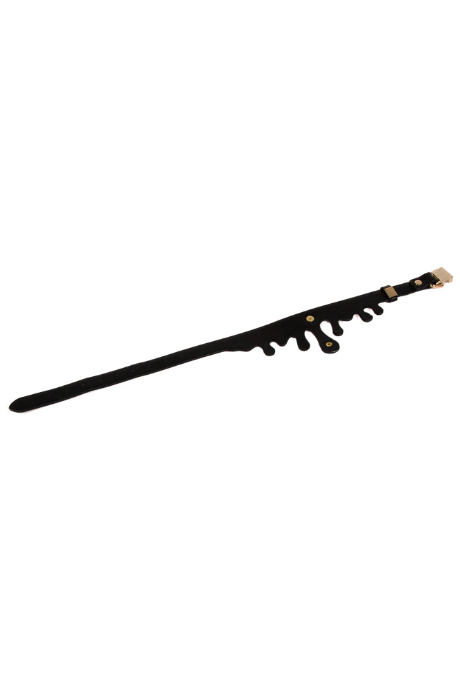 NS Novelties - Fetish & Fashion - Elvira Collar - Black/Gold - Stag Shop