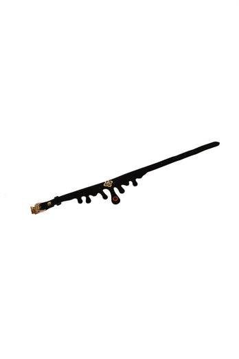 NS Novelties - Fetish & Fashion - Elvira Collar - Black/Gold - Stag Shop
