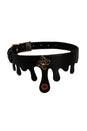 NS Novelties - Fetish & Fashion - Elvira Collar - Black/Gold - Stag Shop