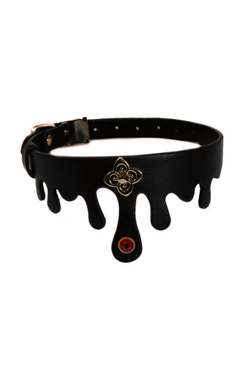 NS Novelties - Fetish & Fashion - Elvira Collar - Black/Gold - Stag Shop