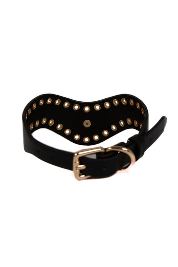 NS Novelties - Fetish & Fashion - Kali Collar - Black/Gold - Stag Shop