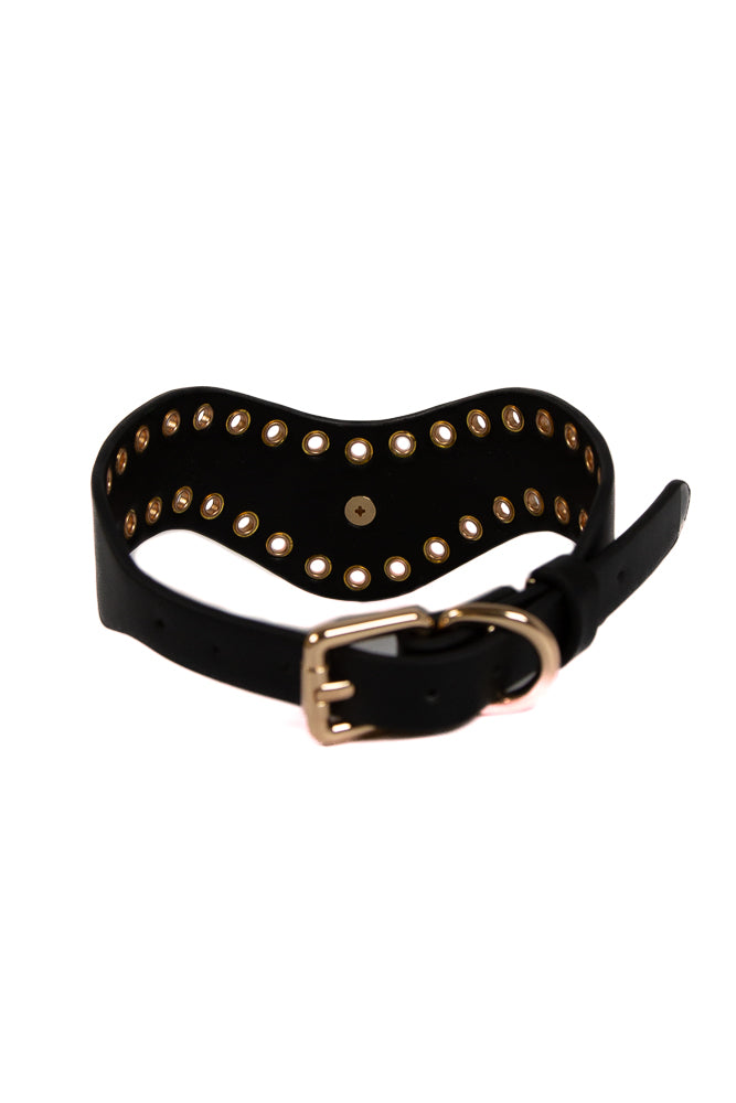 NS Novelties - Fetish & Fashion - Kali Collar - Black/Gold - Stag Shop