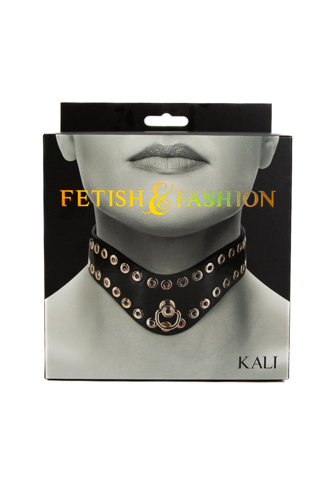 NS Novelties - Fetish & Fashion - Kali Collar - Black/Gold - Stag Shop