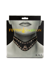 Thumbnail for NS Novelties - Fetish & Fashion - Kali Collar - Black/Gold - Stag Shop