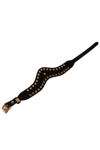 NS Novelties - Fetish & Fashion - Kali Collar - Black/Gold - Stag Shop