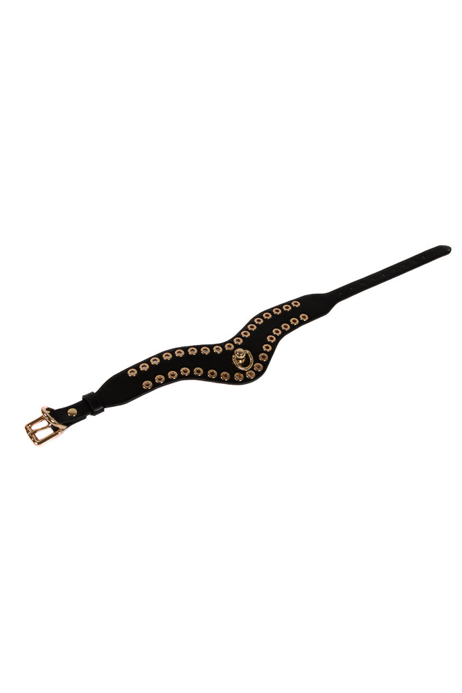NS Novelties - Fetish & Fashion - Kali Collar - Black/Gold - Stag Shop