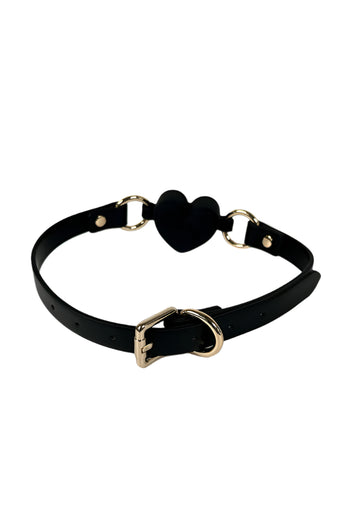 NS Novelties - Fetish & Fashion - Katherine Heart Gag - Black - Stag Shop