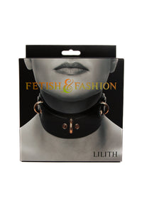 Thumbnail for NS Novelties - Fetish & Fashion - Lilith Collar - Black/Gold - Stag Shop