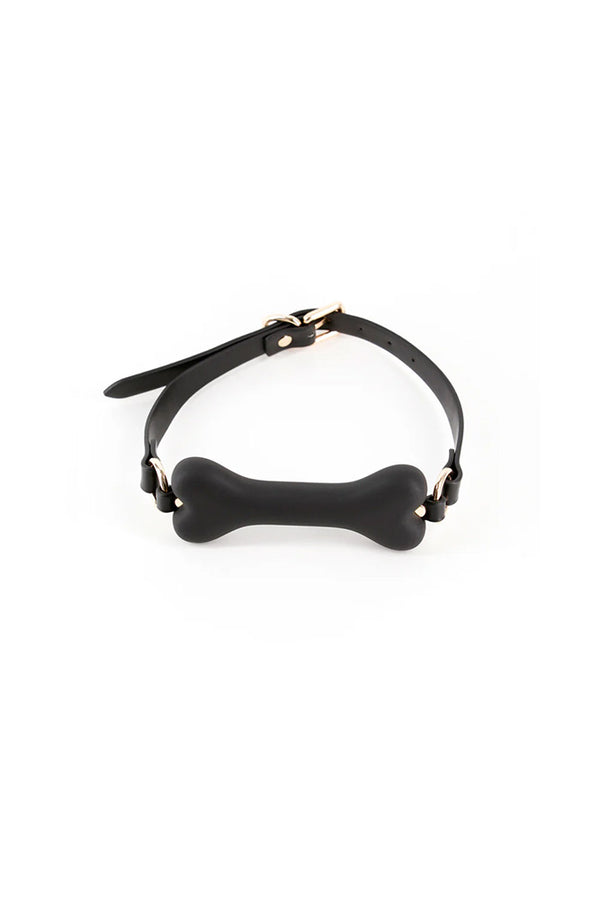 NS Novelties - Fetish & Fashion - Roseanne Bone Gag - Black - Stag Shop