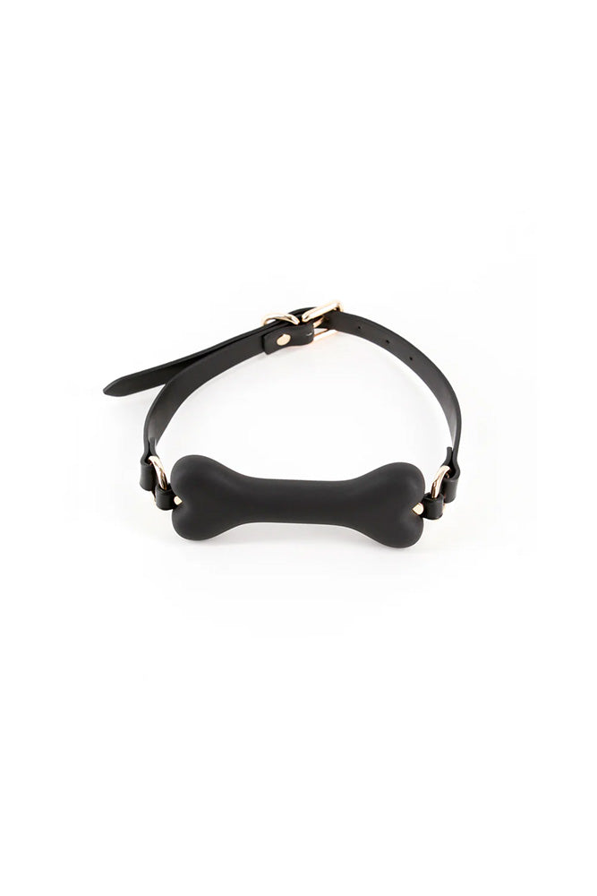 NS Novelties - Fetish & Fashion - Roseanne Bone Gag - Black - Stag Shop