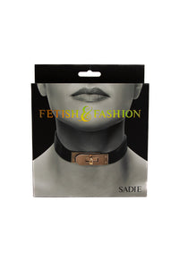 Thumbnail for NS Novelties - Fetish & Fashion - Sadie Collar - Black/Gold - Stag Shop