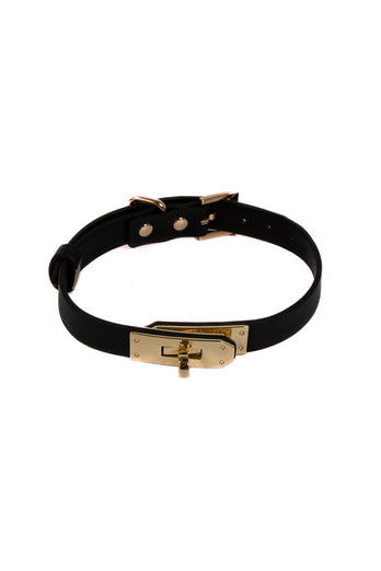 NS Novelties - Fetish & Fashion - Sadie Collar - Black/Gold - Stag Shop
