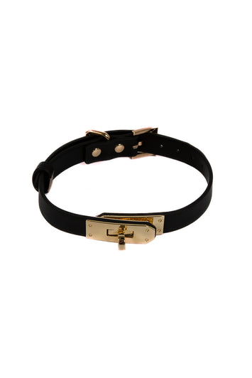 NS Novelties - Fetish & Fashion - Sadie Collar - Black/Gold - Stag Shop