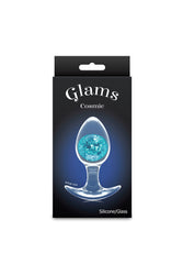 NS Novelties - Glams - Cosmic Anal Plug - Medium - Blue - Stag Shop