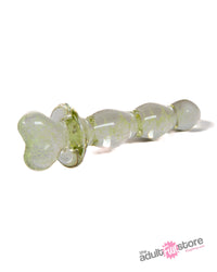 NS Novelties - Firefly - Heart A Glow - Glass Dildo - Glow-in-the-dark/Clear - Stag Shop