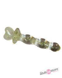 NS Novelties - Firefly - Heart A Glow - Glass Dildo - Glow-in-the-dark/Clear - Stag Shop