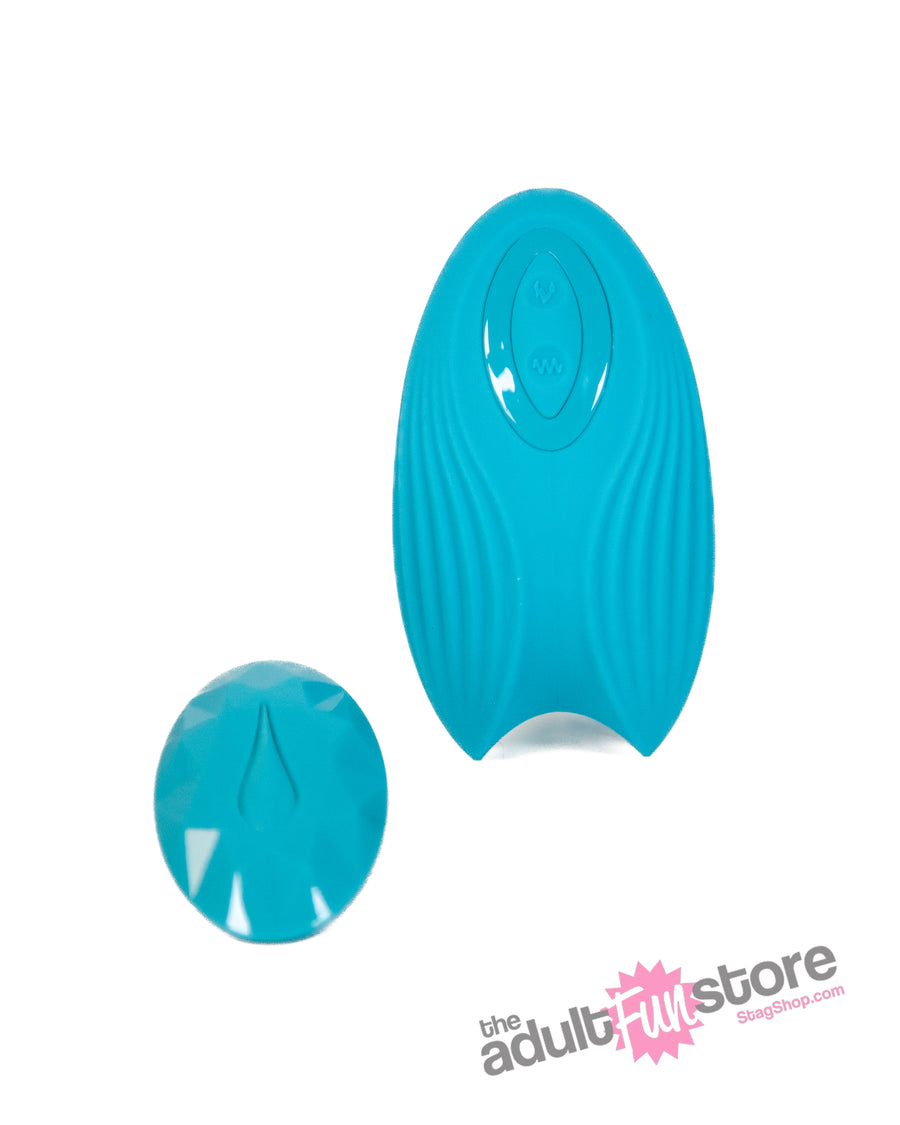 NS Novelties - INYA - Bump N Grind Warming Dual Vibrator - Teal - Stag Shop