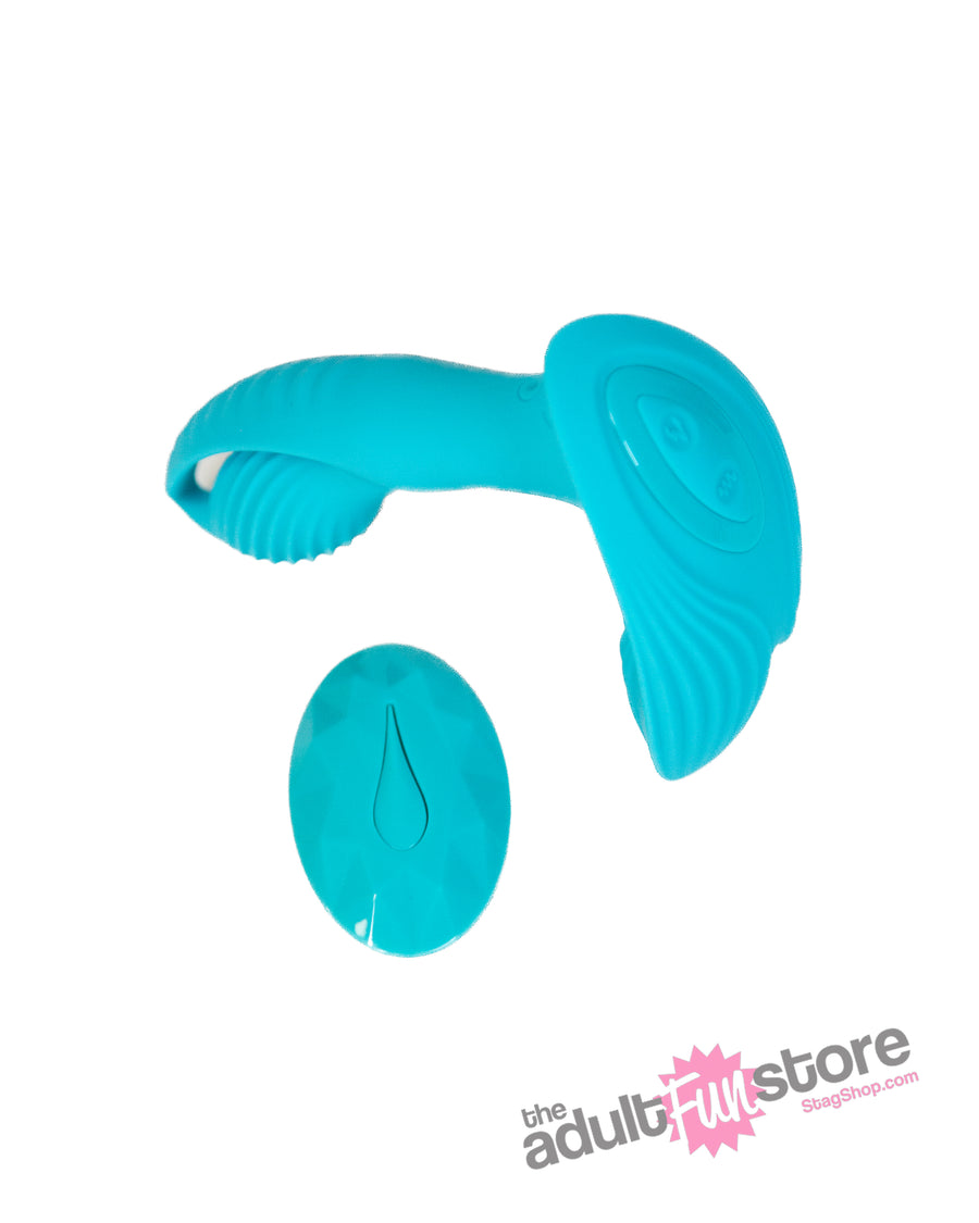 NS Novelties - INYA - Bump N Grind Warming Dual Vibrator - Teal - Stag Shop
