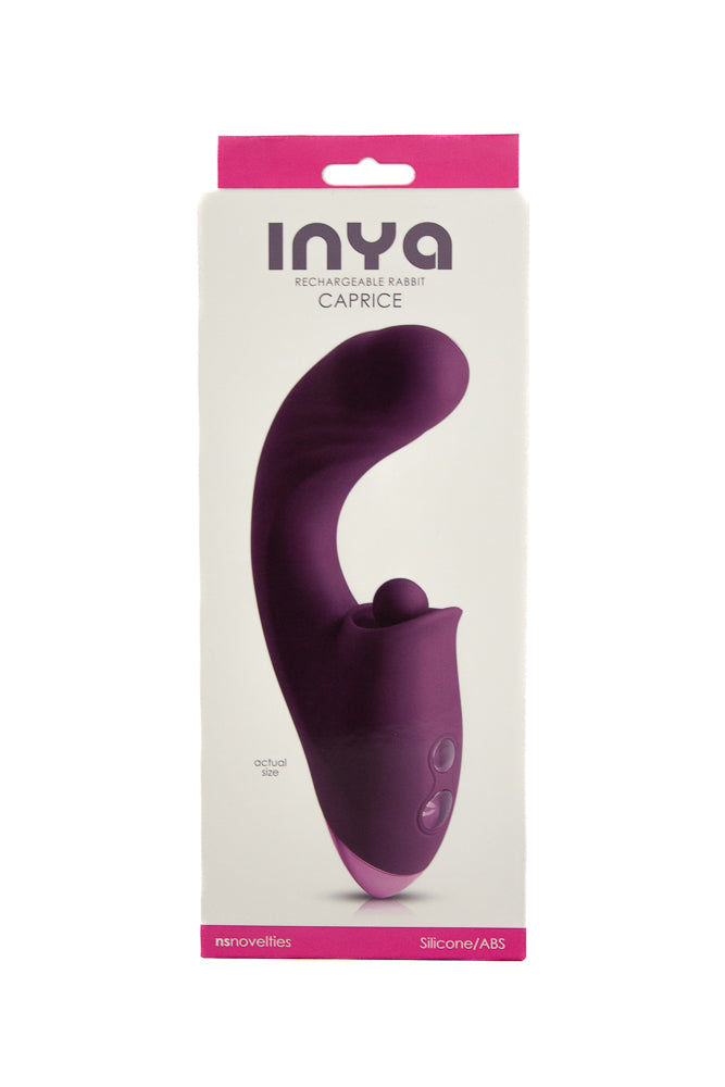 NS Novelties - INYA - Caprice Thrusting Dual Vibrator - Purple - Stag Shop