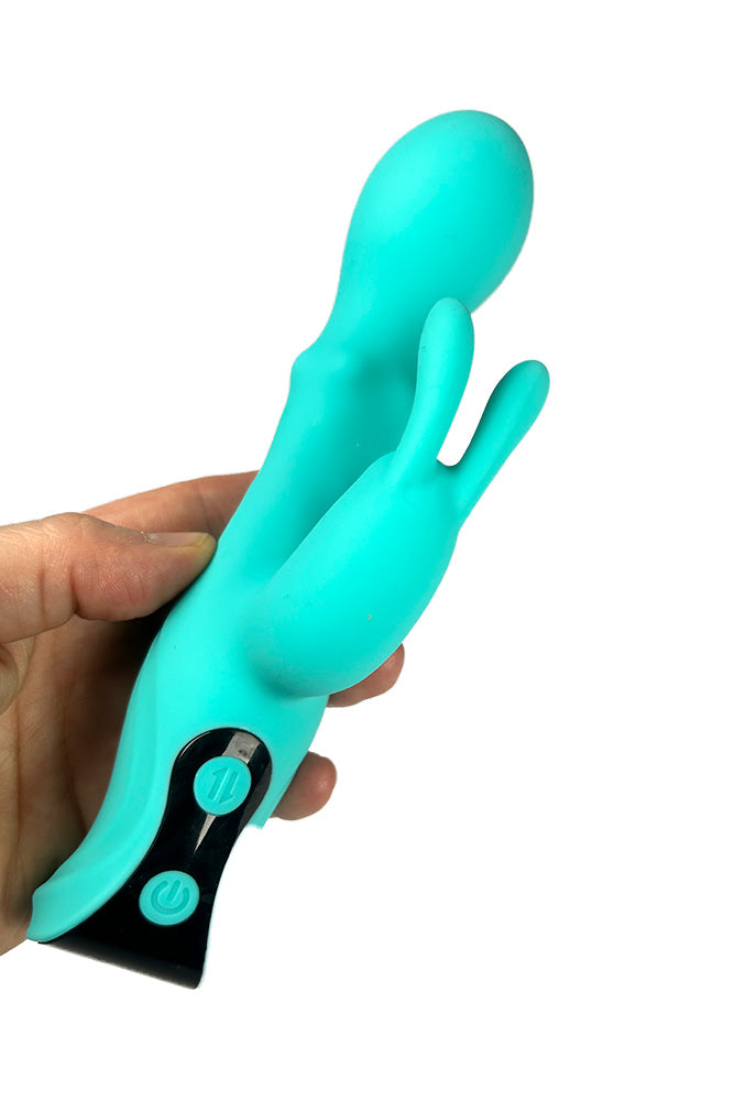 NS  Novelties - INYA - Cyberluxe Rabbit Vibrator With Thrusting Ring - Stag Shop