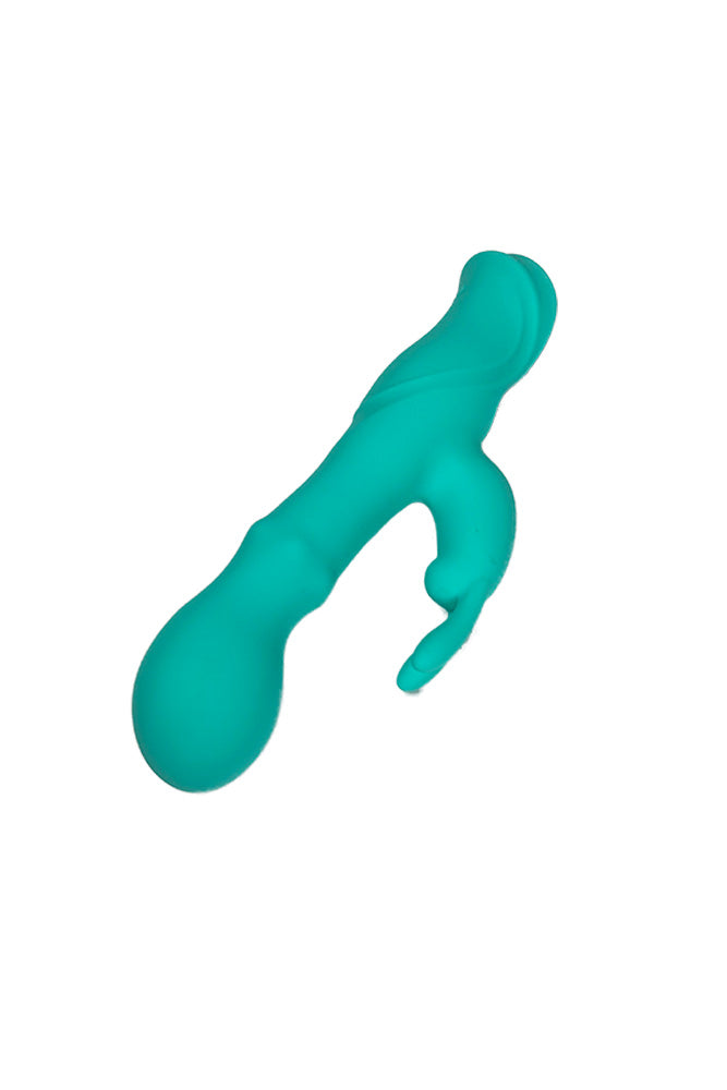 NS  Novelties - INYA - Cyberluxe Rabbit Vibrator With Thrusting Ring - Stag Shop