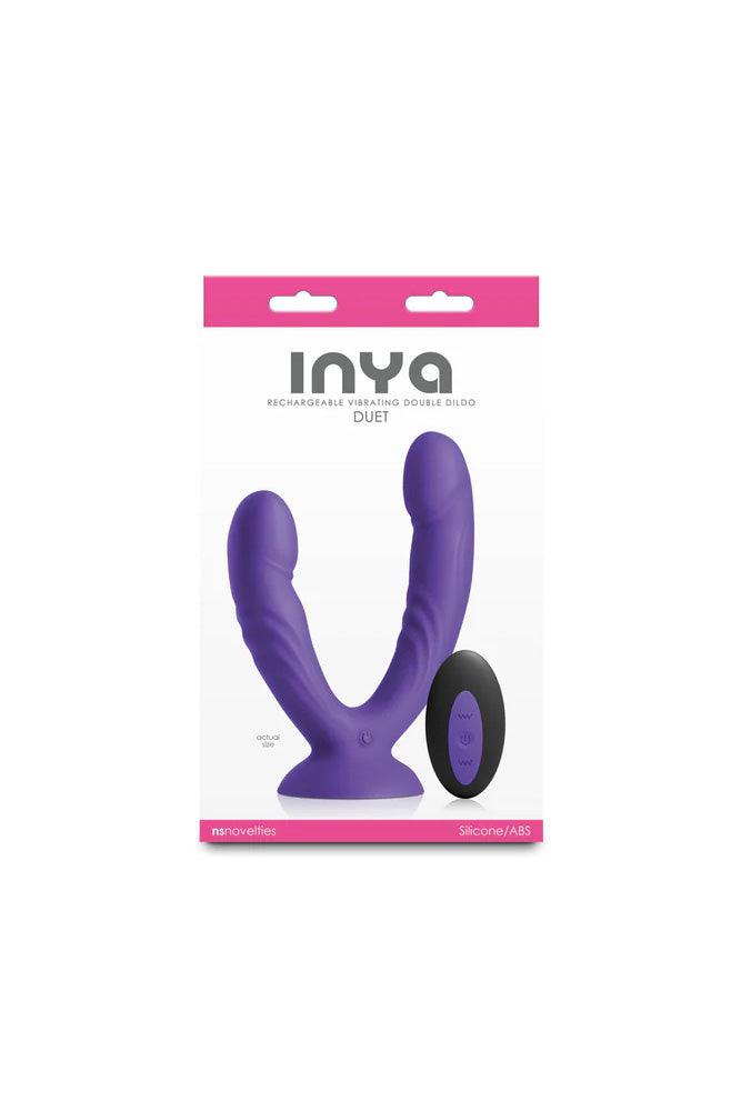 NS Novelties - INYA - Duet Vibrating Double Dildo With Remote Control - Stag Shop