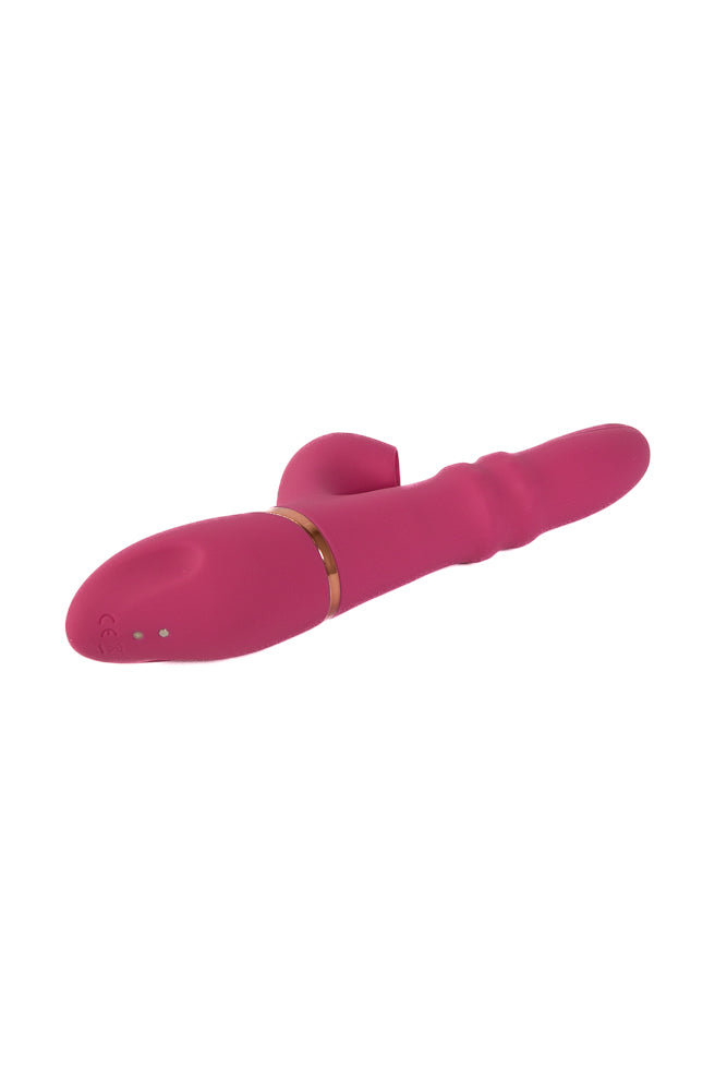 NS Novelties - INYA - Enamour Rabbit Vibrator with Air Pulse & Thrusting Rings - Pink - Stag Shop