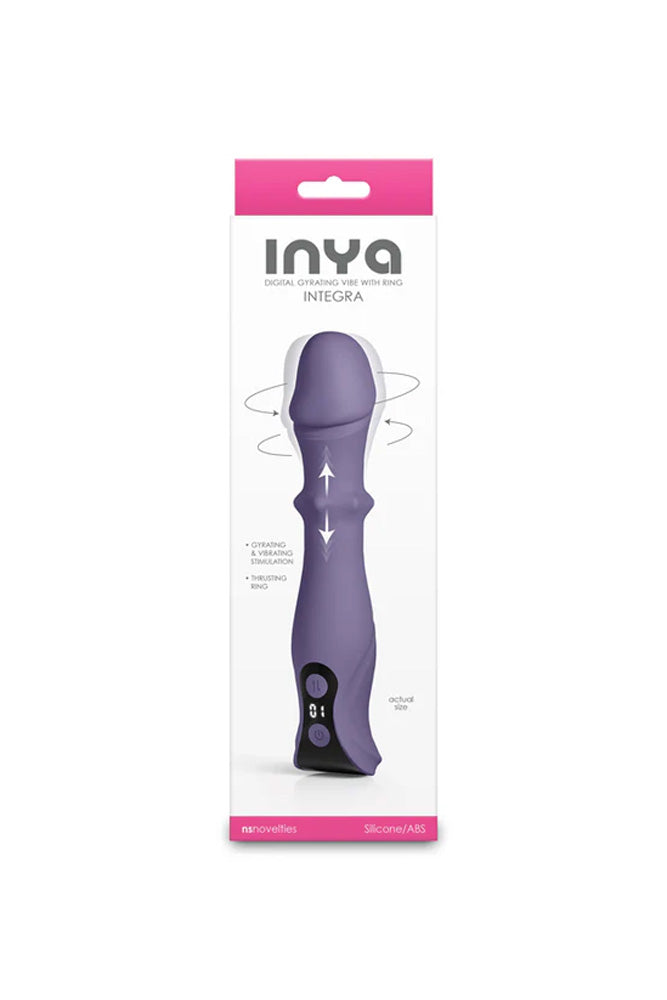 NS Novelties - INYA - Integra Gyrating Vibrator With Thrusting Ring - Stag Shop