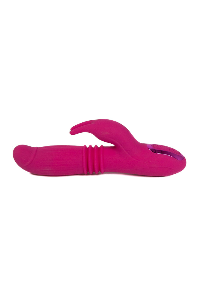 NS Novelties - INYA - Passion Thrusting & Expanding Rabbit Vibrator - Pink - Stag Shop