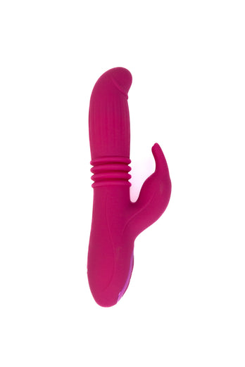 NS Novelties - INYA - Passion Thrusting & Expanding Rabbit Vibrator - Pink - Stag Shop