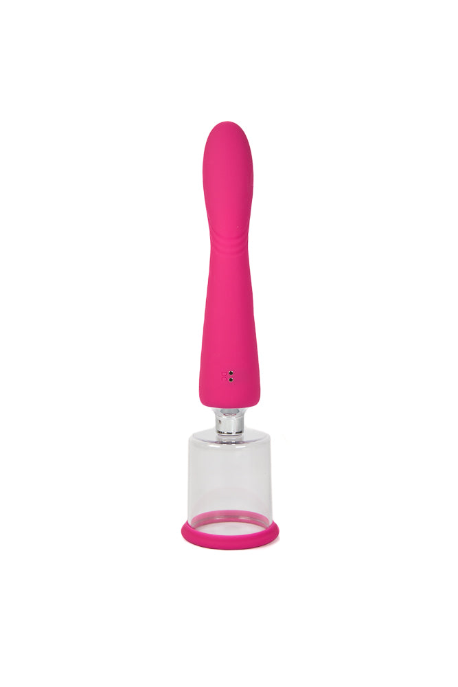 NS Novelties - INYA - Pump N Vibe Double-Ended Vibrator - Pink - Stag Shop