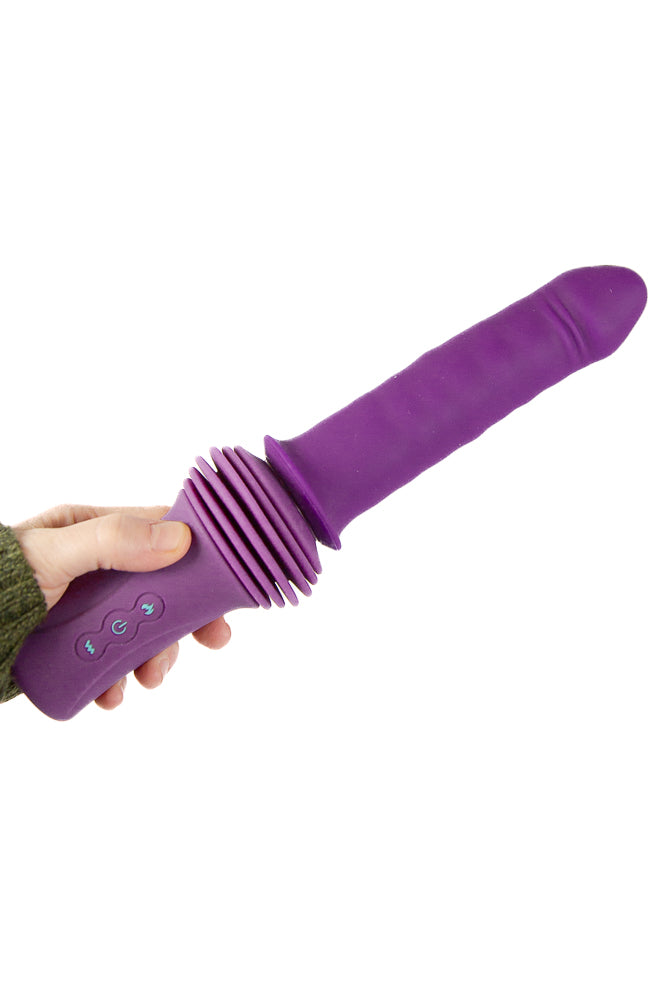NS Novelties - INYA - Super Stroker Thrusting Dildo with Remote Control - Purple - Stag Shop