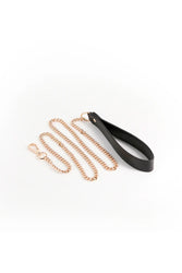 NS Novelties - Fetish & Fashion - Nyx Leash - Black/Gold - Stag Shop