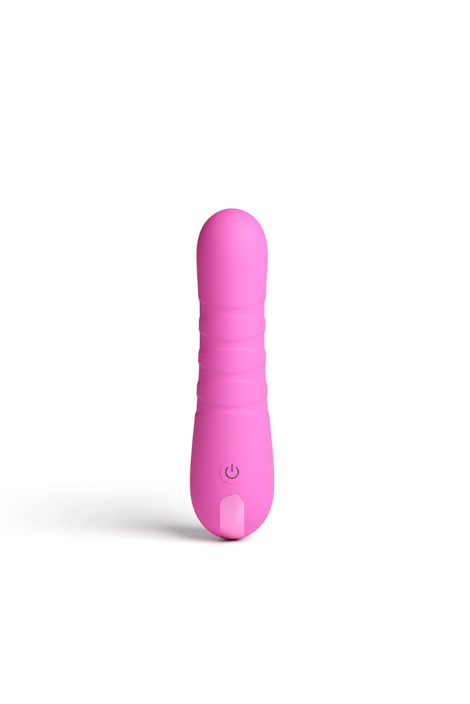 NS Novelties - Pretty In Pink - Crush Thrusting Vibrator - Stag Shop
