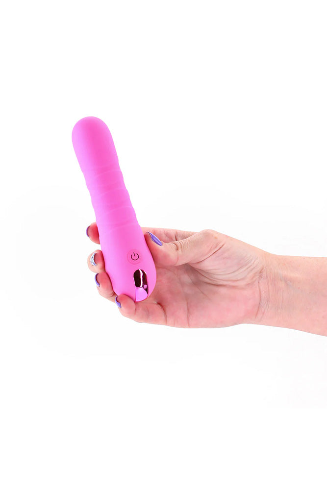 NS Novelties - Pretty In Pink - Crush Thrusting Vibrator - Stag Shop