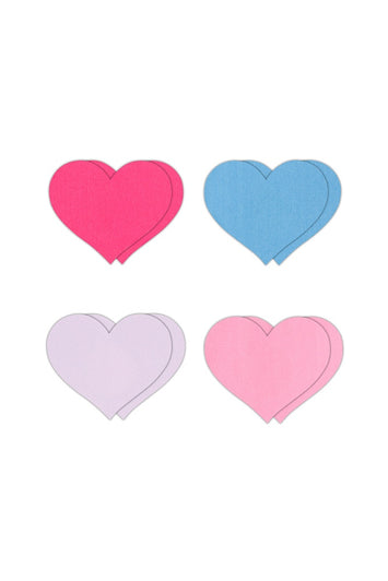 NS Novelties - Pretty Pasties - Heart Pasties 4 Pair - Stag Shop