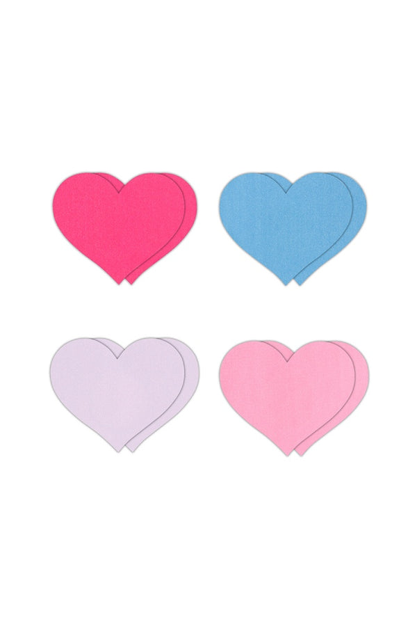 NS Novelties - Pretty Pasties - Heart Pasties 4 Pair - Stag Shop