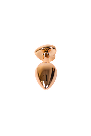 Ns Novelties - Rear Assets - 3 Pc Heart Aluminum Anal Training Kit - Rose Gold - Stag Shop