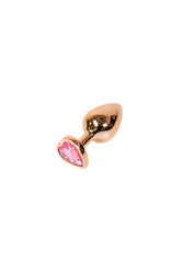 Ns Novelties - Rear Assets - 3 Pc Heart Aluminum Anal Training Kit - Rose Gold - Stag Shop