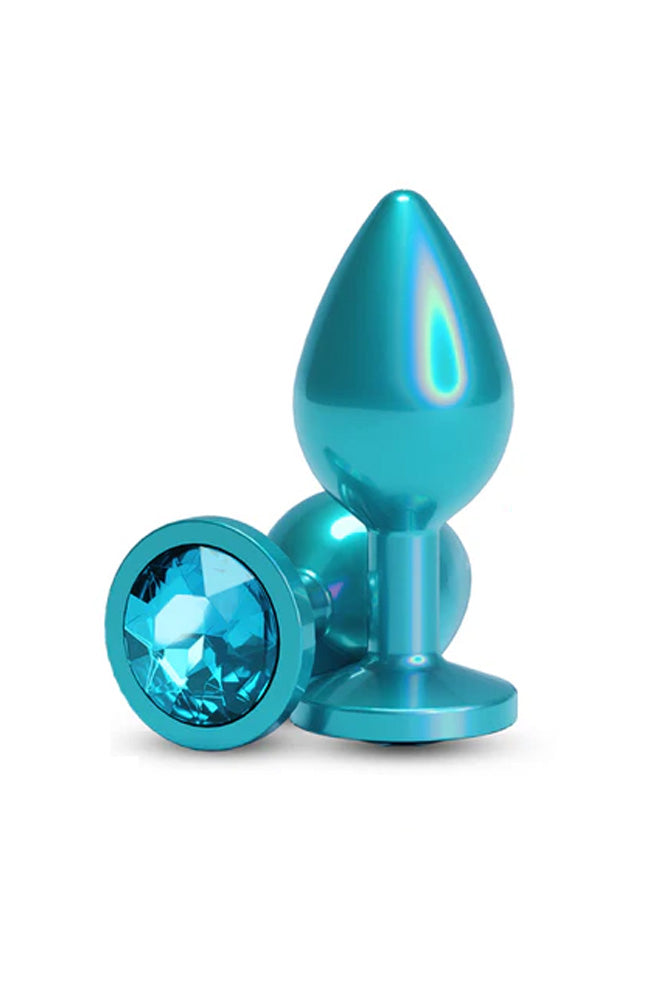 NS Novelties - Rear Assets - Iridescent Aluminum Butt Plug - Stag Shop