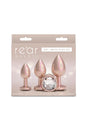 NS Novelties - Rear Assets - 3 Pc Iridescent Aluminum Anal Training Kit - Stag Shop