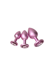 NS Novelties - Rear Assets - 3 Pc Iridescent Aluminum Anal Training Kit - Stag Shop