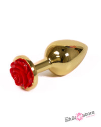Thumbnail for NS Novelties - Rear Assets - Aluminum Butt Plug - Gold/Red - 3.5 Inch - Stag Shop