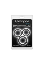 NS Novelties - Renegade - Slim Rings Cock Rings 3 Pack - Stag Shop