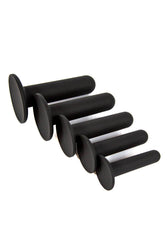 NS Novelties - Renegade - 5 Piece Silicone Dilator Kit - Black - Stag Shop
