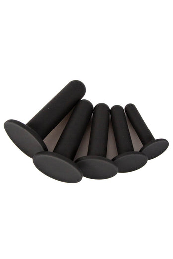 NS Novelties - Renegade - 5 Piece Silicone Dilator Kit - Black - Stag Shop